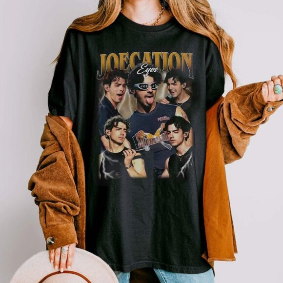 Vintage Joe Jonas Joecation Eyes Tour Tee, 90s Retro Jonas Brothers Fan Shirt - Picture 1 of 1